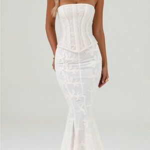 Rosa Mae Anastasia corset maxi dress